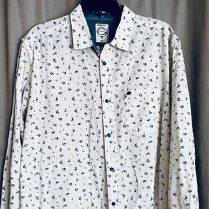 Diesel men’s floral pattern Button Down Shirt
